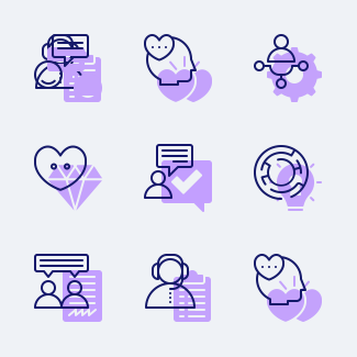 Human Relation icons pack