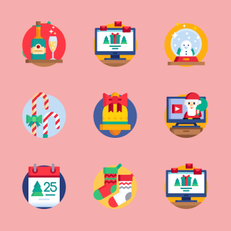 Christmas icons pack