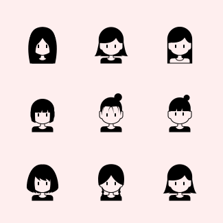 Avatar user icons pack