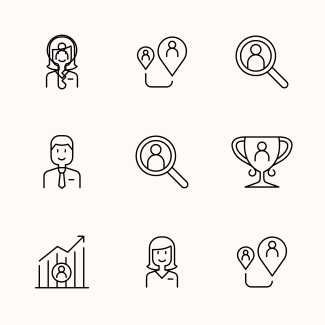 Recruitment icons pack