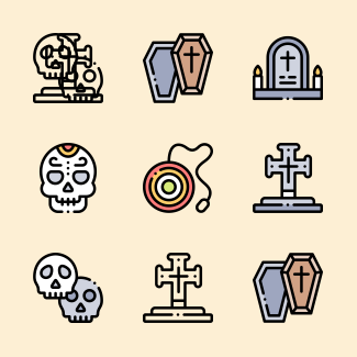 Dia de Muertos icons pack