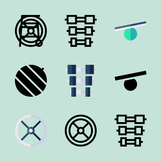 Physiotherapy icons pack