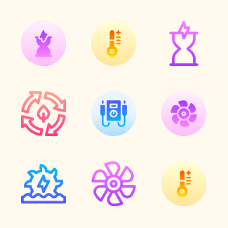 Energy icons pack