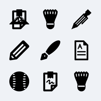 School Elements icons pack