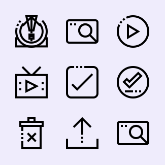Actions icons pack