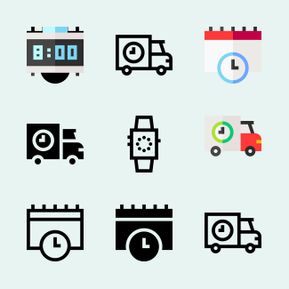 Time icons pack