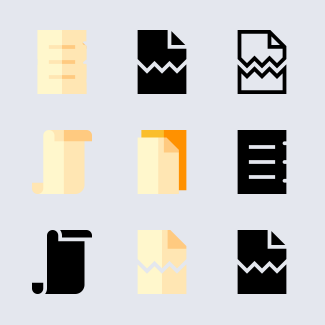 Documents and paper icons pack