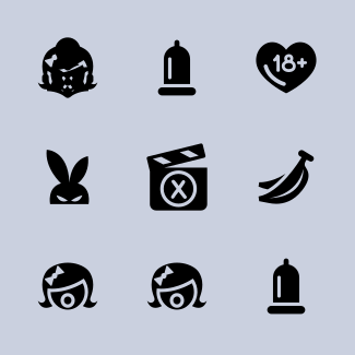 Sex shop icons pack