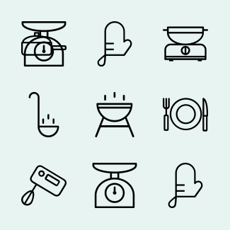 Kitchen icons pack