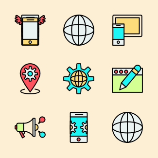 SEO and Internet Marketing icons pack