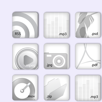 White Basic icons pack