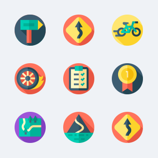 Bicycle Racing icons pack