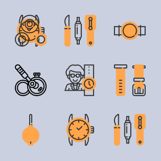 Watchmaker icons pack