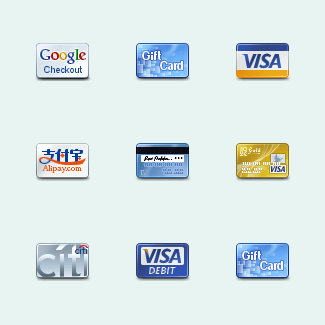 Credit cards icons pack