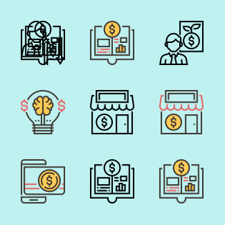 Modern Investment icons pack