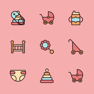 Baby icons pack