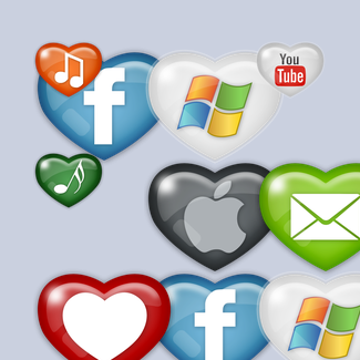 Sweet Social Media icons pack