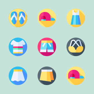 Summer Clothing icons pack