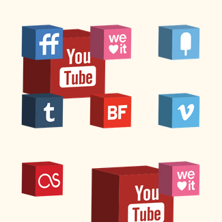 3D Cube Icons Set icons pack