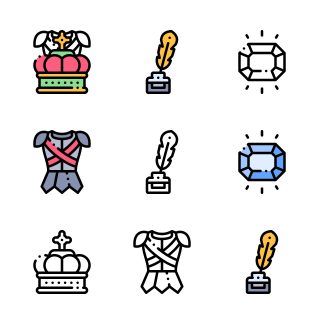 Medieval icons pack