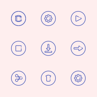 User Interface Outline icons pack