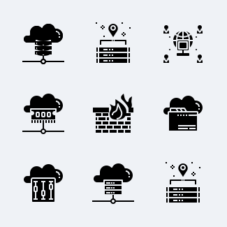 Cloud icons pack
