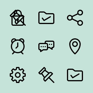 App User Interface - Line icons pack