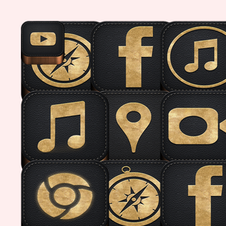 wood leather apple icons icons pack