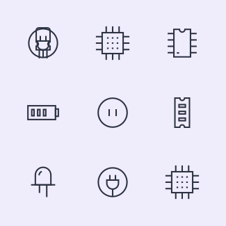 Electronic Line icons pack