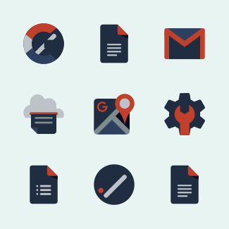 Redmoon Google icons pack