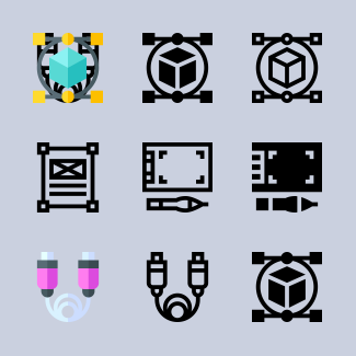 Graphic Designer icons pack