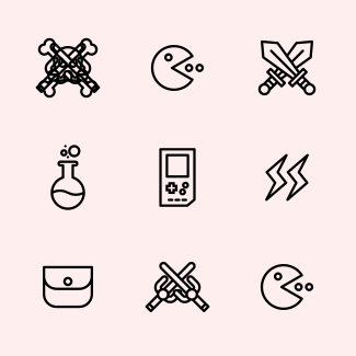Game play icons pack