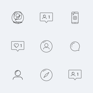 Instagram UI icons pack