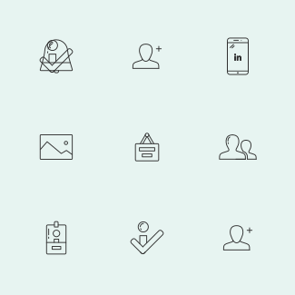 LinkedIn UI icons pack