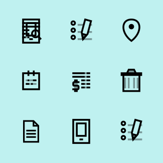 Geosm E-commerce 18px icons pack