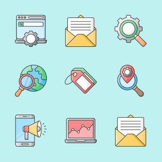 Marketing and Seo icons pack