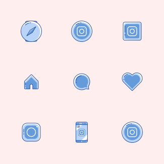 Instagram UI - Twotone icons pack