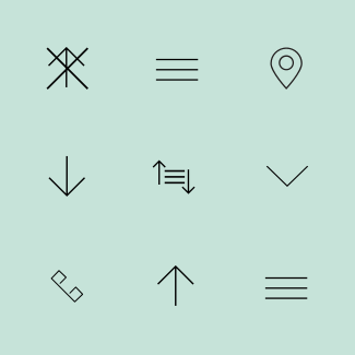 Slim Square Icons - Basics icons pack