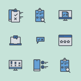 Survey Color icons pack