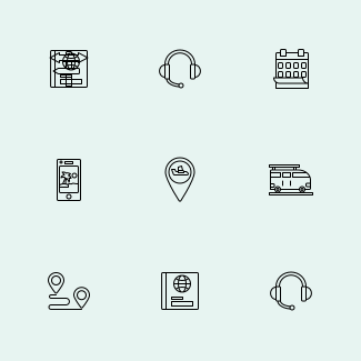 Travels icons pack