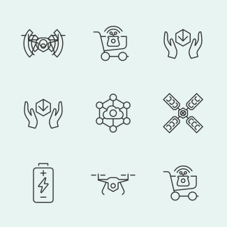 Innovation technology icons pack