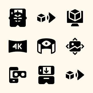 Virtual Reality icons pack