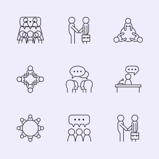 Meeting icons pack