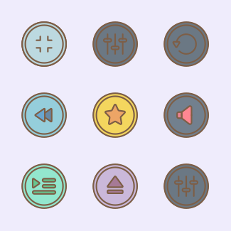 Media - Retro icons pack