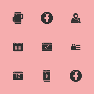 Facebook UI - Glyph icons pack