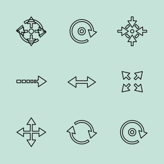 Arrows icons pack
