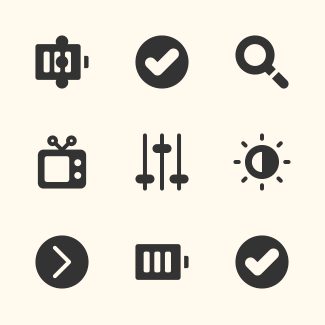 UI Basic Glyph icons pack
