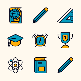 School icons pack