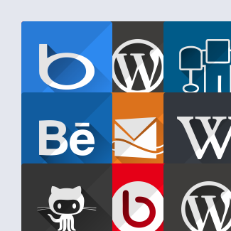 Fletro Long Shadow - Internet Shortcuts icons pack