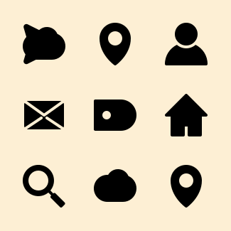 Web solid icons pack
